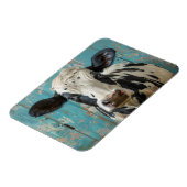 Schattigee Zuivel Koe Boerderij Schilderij Magneet (Linkerzijde)