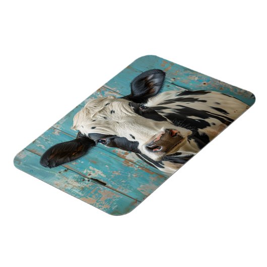 Schattigee Zuivel Koe Boerderij Schilderij Magneet (Linkerzijde)