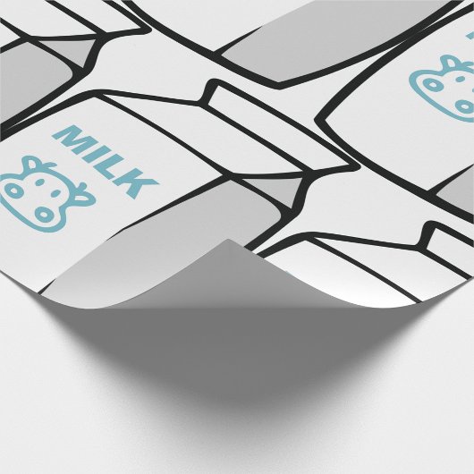 Schattigee zuivel Koe Cartoon Melk Karton Illustra Cadeaupapier