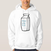 Schattigee zuivel Koe Cartoon Melk Karton Illustra Hoodie (Voorkant)