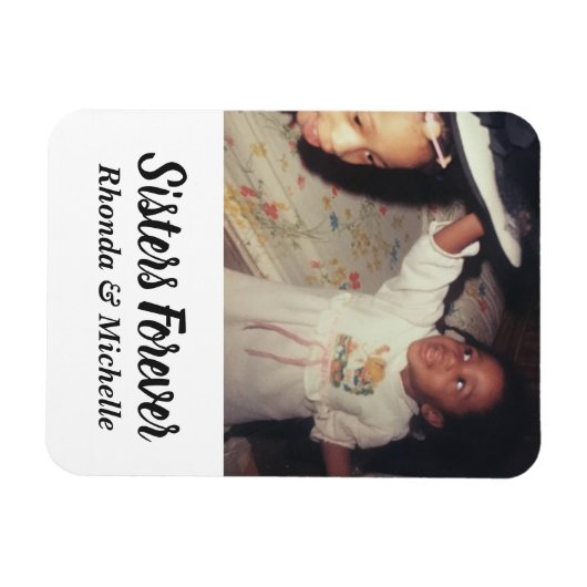 Schattigee zusters foto magneet (Horizontaal)