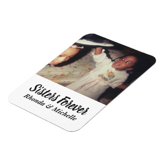 Schattigee zusters foto magneet (Linkerzijde)