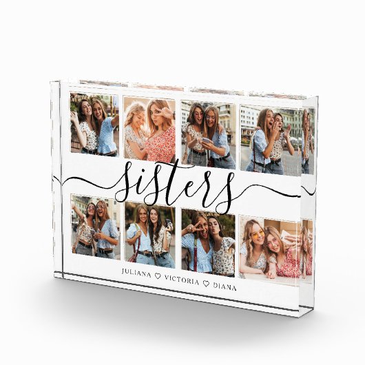 Schattigee zusters script collage fotoblokken (Rechts)