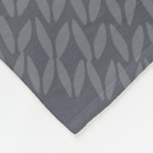 Schattigee zwaan & kabelgebreide patroondeken fleece deken (Hoek)