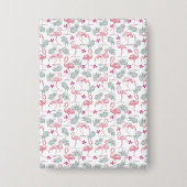 Schattigee zwanenvogels herhaald patroon button (Voorkant)