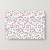 Schattigee zwanenvogels herhaald patroon button (Voorkant)