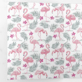 Schattigee zwanenvogels herhaald patroon drieluik kaart (Binnenzijde eerst)