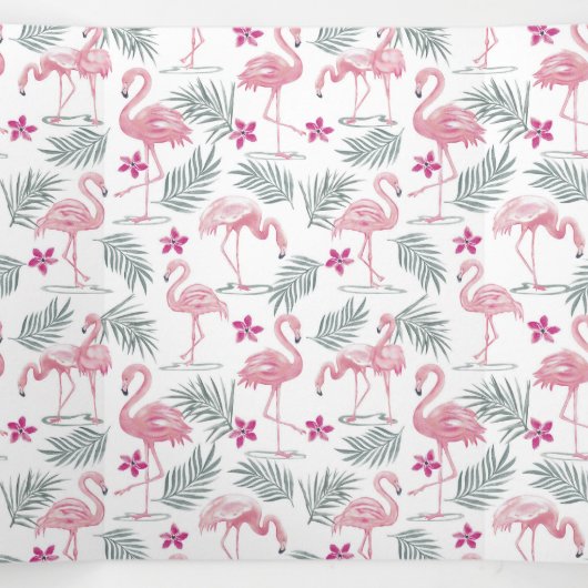 Schattigee zwanenvogels herhaald patroon drieluik kaart (Binnenkant midden)