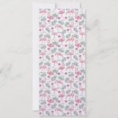 Schattigee zwanenvogels herhaald patroon feestdagenkaart (Voorkant)