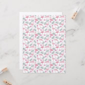 Schattigee zwanenvogels herhaald patroon kaart (Voorkant / Achterkant in situ)