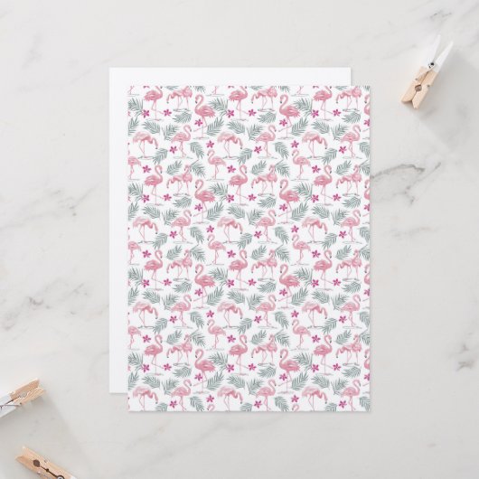 Schattigee zwanenvogels herhaald patroon kaart (Voorkant / Achterkant in situ)