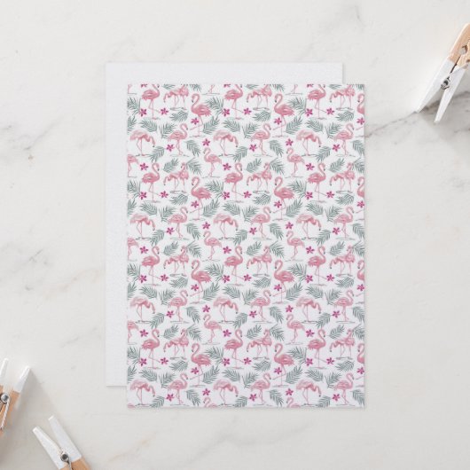 Schattigee zwanenvogels herhaald patroon kaart (Voorkant / Achterkant in situ)