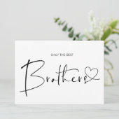 Schattigee zwangerschap onthult broeder we verwach kaart (Staand voorkant)