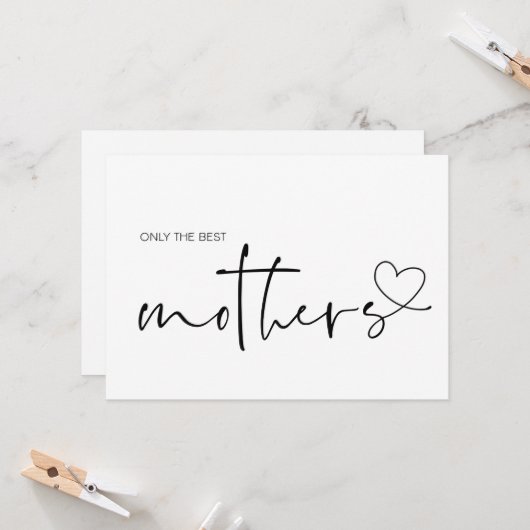 Schattigee zwangerschap onthult moeder die we verw kaart (Voorkant / Achterkant in situ)