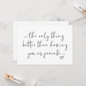 Schattigee zwangerschap onthult ouders die we verw kaart (Voorkant / Achterkant in situ)