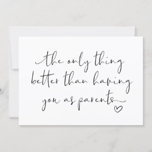 Schattigee zwangerschap onthult ouders die we verw kaart