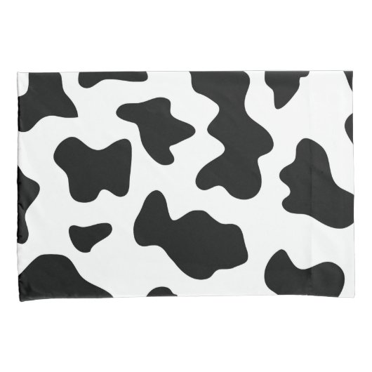 Schattigee zwart-wit boerderij dierlijke koe print kussensloop (Voorkant-Rechts)