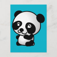 Schattigee zwart-wit cartoon panda beer graphic