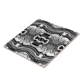 Schattigee zwart-wit Classic Pattern keramische te Tegeltje (Zijkant)