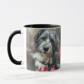 Schattigee zwart-wit Doodle Dog Mok (Links)