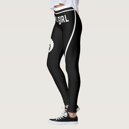 Schattigee zwart-wit gestreepte stijlvolle afrikaa leggings (Links)