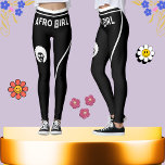 Schattigee zwart-wit gestreepte stijlvolle afrikaa leggings<br><div class="desc">Verhoog uw activewear met mijn moderne sport leggings, ontworpen voor vrouwen en meisjes die zowel stijl en prestaties waarderen. Deze stretchfitnessbroek heeft zwart-wit gestreepte accenten met een Afrikaanse vrouw en een slim-fit ontwerp dat elk figuur flatteert en tegelijkertijd maximaal comfort biedt. Gemaakt van hoogwaardige spandex, deze leggings zijn ideaal voor...</div>