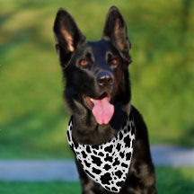 Schattigee zwart-wit Koe Print