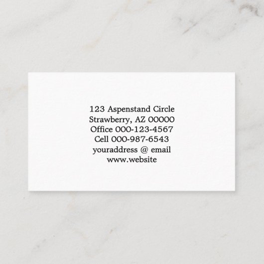 Schattigee zwart-wit puppy vervangbare foto visitekaartje (Achterkant)