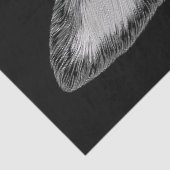 Schattigee zwart-wit Steampunk Puppy T7 Decoupage Tissuepapier (Detail)