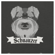 Schattigee zwart-witte Schnauzer