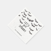 Schattigee zwart-witte vleermuizen enge Halloween  Servet (Hoek)