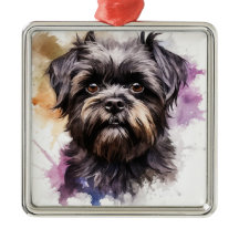 SCHATTIGEE ZWARTE AFFENPINSCHER PUPPY DOG