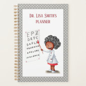 Schattigee zwarte dokter verpleegster planner (Voorkant)