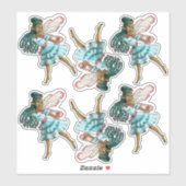 Schattigee zwarte elfjes sticker (Vel)