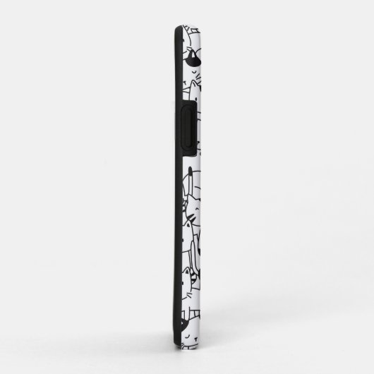 Schattigee zwarte en witte katten Case-Mate iPhone case (Achterkant/rechts)