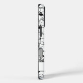 Schattigee zwarte en witte katten Case-Mate iPhone case (Achterkant / Rechts)