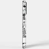 Schattigee zwarte en witte katten Case-Mate iPhone case (Achterkant / Rechts)