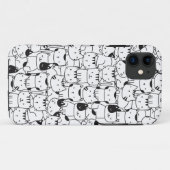Schattigee zwarte en witte katten Case-Mate iPhone case (Achterkant (horizontaal))