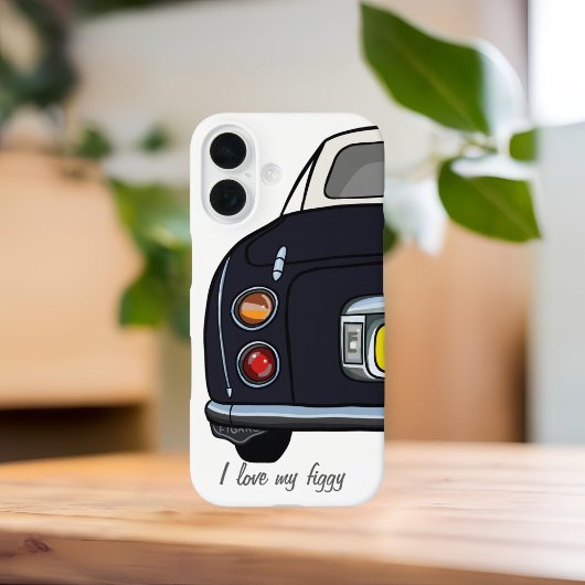 Schattigee zwarte Figaro Car Name Figarations Case-Mate iPhone Case
