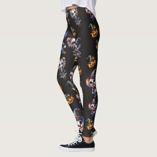 Schattigee zwarte Halloween Leggings (Links)