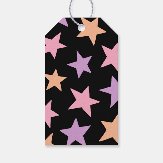 Schattigee zwarte heksenkat Halloween Verjaardagsn Cadeaulabel (Achterkant)