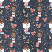 Schattigee zwarte huid meisje terug naar school de fleece deken