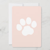 Schattigee zwarte kat 1e verjaardagsfeestje kaart (Achterkant)