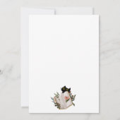 Schattigee zwarte kat en boek Baby shower Bedankkaart (Achterkant)