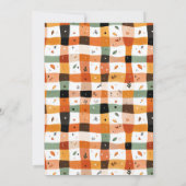 Schattigee zwarte kat en geest Halloween Boo Kaart (Achterkant)