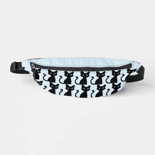 SCHATTIGEE ZWARTE KAT FANNY PACK HEUPTASJE (Voorkant)