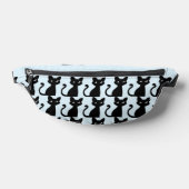 SCHATTIGEE ZWARTE KAT FANNY PACK HEUPTASJE (Liggend)