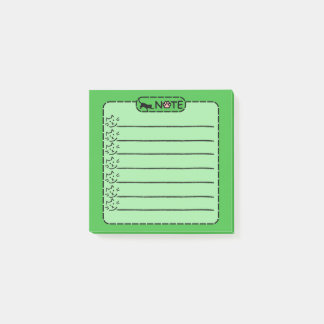 Schattigee zwarte kat gepersonaliseerde post-it no post-it® notes