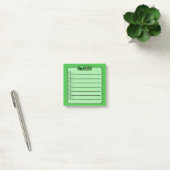 Schattigee zwarte kat gepersonaliseerde post-it no post-it® notes (Kantoor)