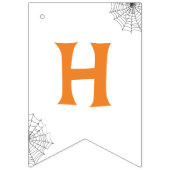 Schattigee zwarte kat Halloween verjaardagsfeestje Vlaggetjes (Tweede vlag)